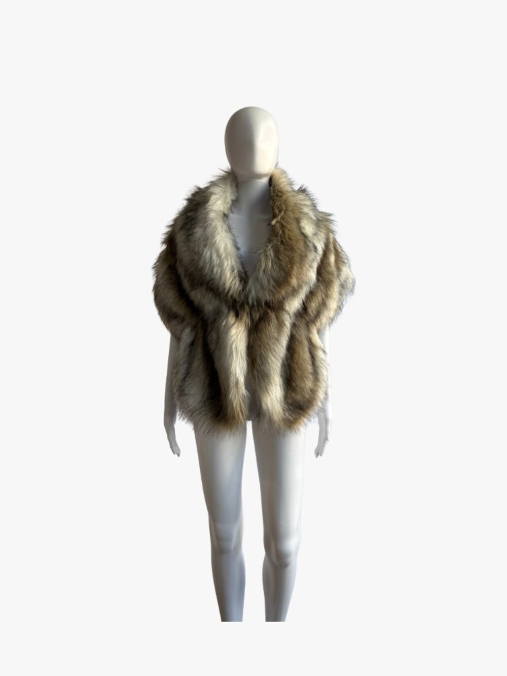 Vintage Inspired Faux Fur Shawl